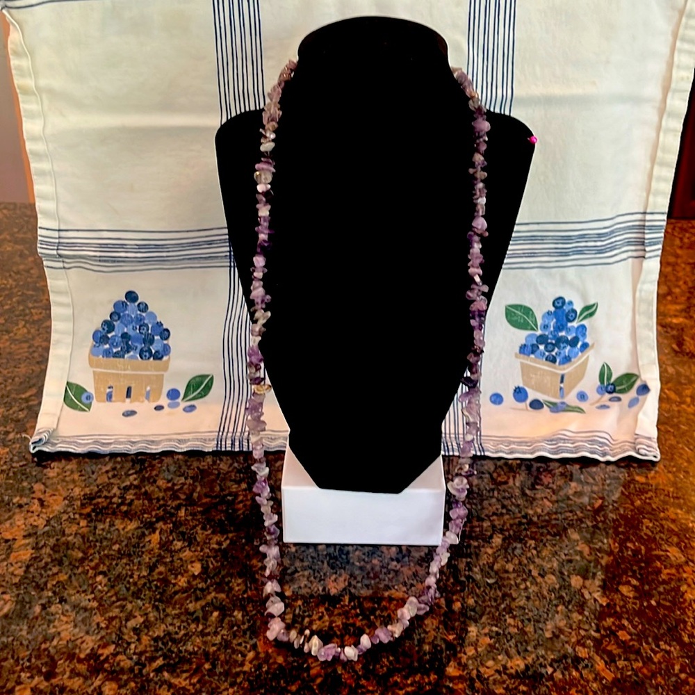 Amethyst 16 1/2 inch necklace